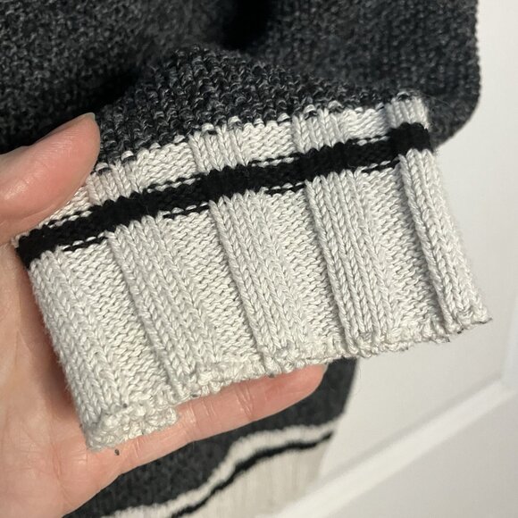 Cotton Country Knit Sweater Womens XL Gray Made in Canada Neutral Cozy - Picture 4 of 7